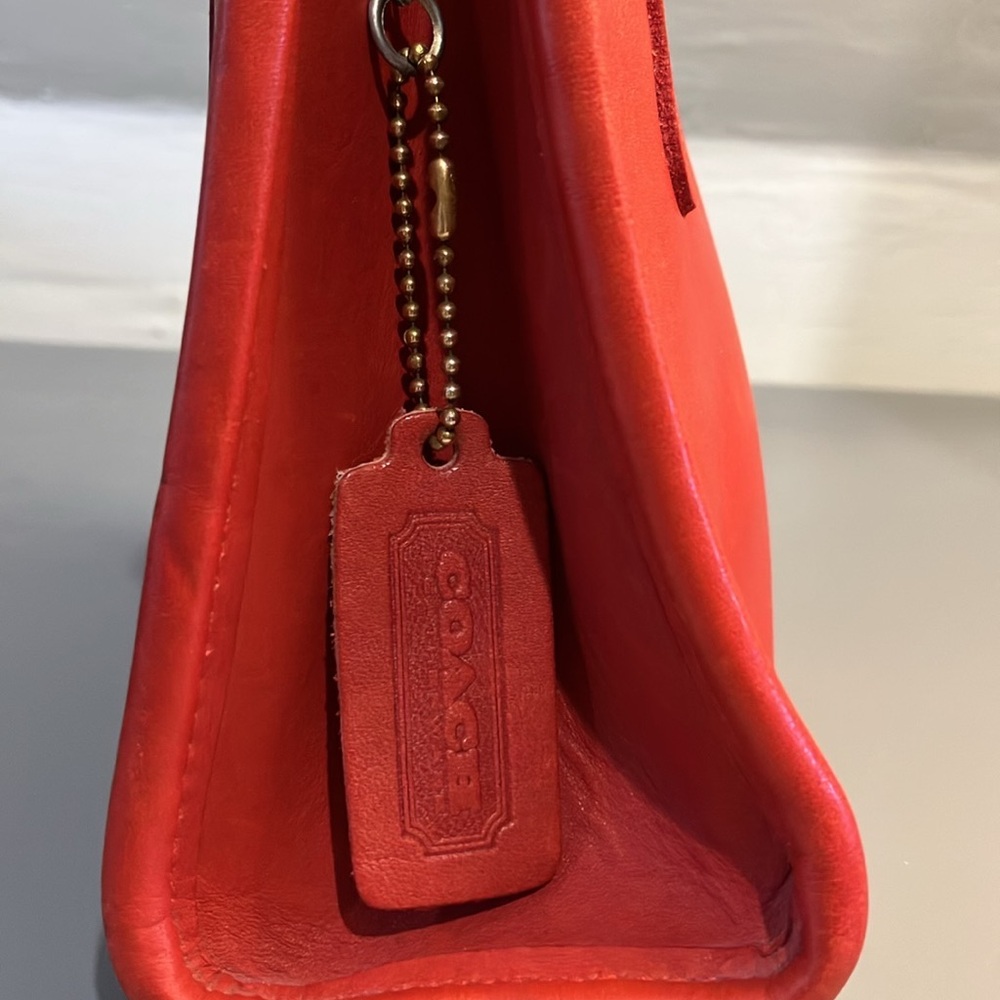 Coach Vintage Dinky Tote 9690 Red - Picture 12 of 13